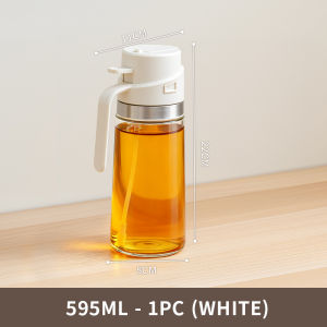 Citylife 595ML 2-in-1 Spray & Pour Oil Bottle Glass Dispenser For Kitchen Cooking Liquid Seasoning Storage