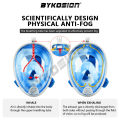 BYKOSION Easy Breathing Diving Mask Full Face Snorkeling Set Swimming Goggles For Adults Kids. 
