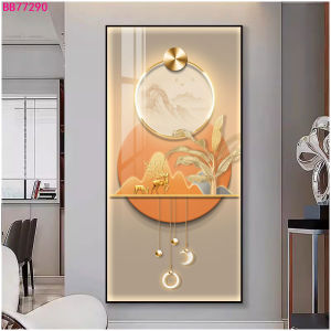 Himalaya Painting 35cmx50cm Lucky Deer Abstract Design Frameless Waterproof Sintraboard Decorative Wall No Light