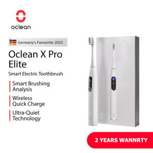 Oclean X Pro Elite AI Smart Electric Sonic Toothbrush Auto Wake Ultra Quiet WORLD FIRST Touch Screen Grey