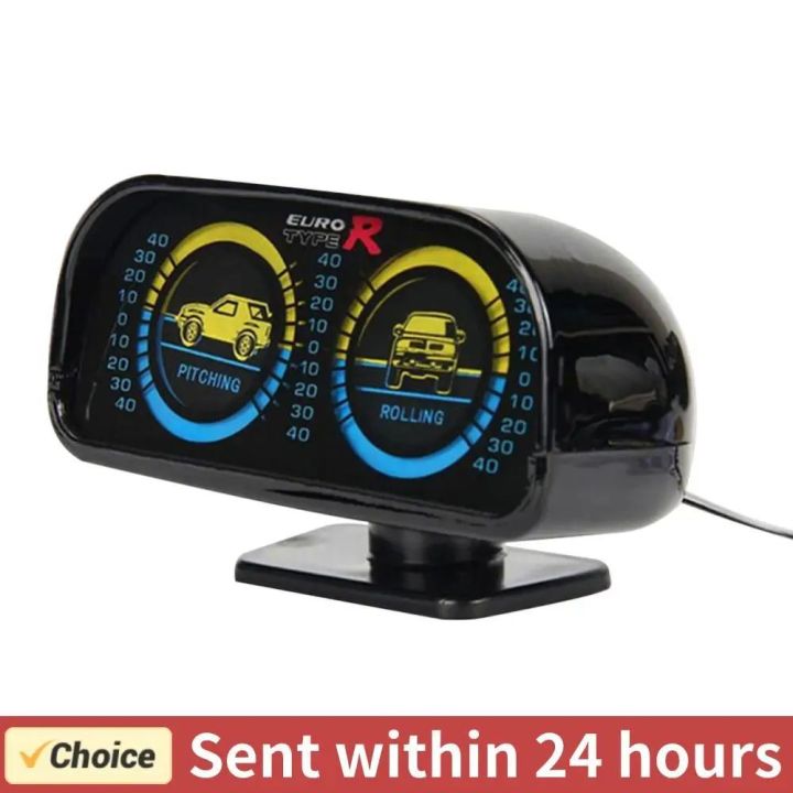 Speedometer Compass with Green Backlight Car Compass LED Inclinometer ...