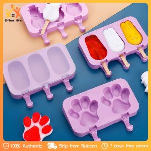 Cartoon Ice Lolly Molds Popsicle Molds Silicone Ice Cream Mold Homemade Ice Cream Popsicle Pops