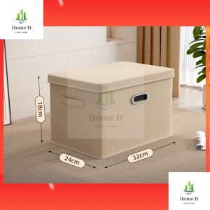 Folding storage box household fabric sorting box wardrobe clothes quilts layered storage basket