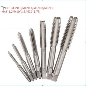 6PCS/7PCS Hand Machine Screw Thread Tap Wrench Tap Set DIY Tool T-type Machine Metal Hand M6-M12 Wrench Set