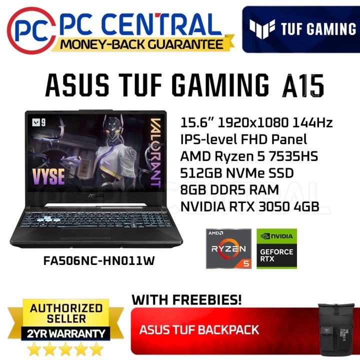 ASUS TUF A15 Gaming Laptop (FA506NC-HN011W) Eclipse Gray