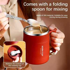 1Pcs 500ML Stainless Steel Cups With Lid Durable Insulated Coffee Mug With Splash Proof Sliding Lid