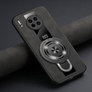Cho Huawei Mate 20 Pro Mate 30 Pro Mate 40 Pro da thuộc da cừu vỏ điện thoại Magsafe dạng nhẫn từ tính Chủ Chân Đế Chống Sốc tản nhiệt Máy Ảnh Vỏ bảo vệ Cho Huawei Mate 20 Pro Trường Hợp