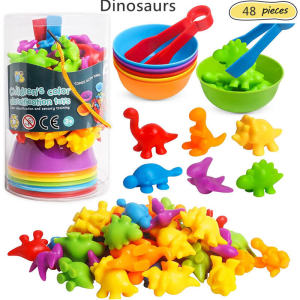 Moulty Counting Matching Game with Sorting Cups Color Classification and Sensory Training Preschool Educational Learning Toys Gift for Toddlers Kids Boys Girls Ages 3 4 5 6
