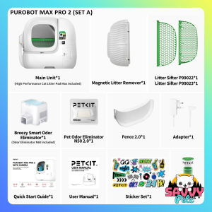 PETKIT Purobot Max Pro and Pura Max 2 Automatic Self Cleaning Cat Litter Box Upgraded