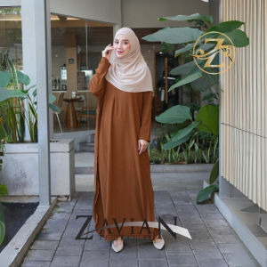 Gamis Abaya Dubai Kaftan Wanita Crinkle Airflow / Basic Abaya umroh Batwing