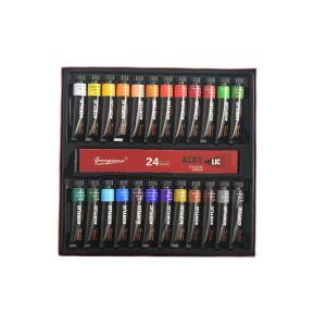 bside.ph Acrylic paint set 12ML aluminum tube 12/24/30 color waterproof no fade childrens graffiti painting art supplies