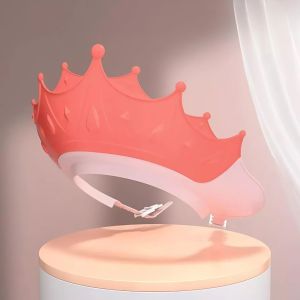 Mũ Gội Đầu Cho Bé Hình Vương Miện Siêu Dễ Thương – Nhựa Mềm Điều Chỉnh Size Chống Nước Vào Mắt Tai