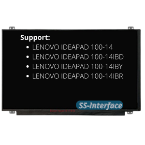 LAYAR MONITOR LCD LAPTOP LENOVO IDEAPAD 100-14 100-14IBD 100-14IBY 100-14IBR NOTEBOOK PANEL SCREEN