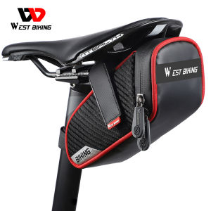 WEST BIKING Reflective Cycling Bags Waterproof Bicycle Saddle Bag MTB Road Bike Tools Pannier Tail Bag