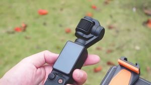 Canmove Multifunctional Phone Holder Microphone and Fill Light Compatible Phone Holder Osmo Pocket 3 Phone Holder Adapter with Storage  Expandable Stand for Mobile Phones Precise Hole Positioning