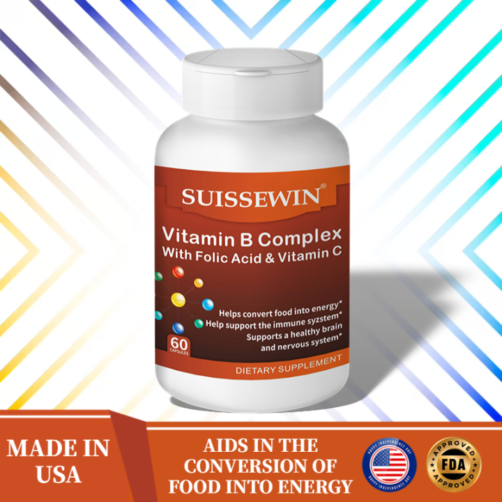 Super B Complex With Folic Acid And Vitamin C - All B Vitamins ...