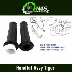 Handfat Assy Tiger - Hanfat Handlegrip Handgrip Honda Tiger Old Tilam Tiger 2000 Tiger Revo Tirev