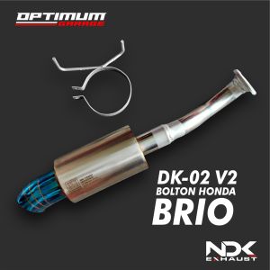 KNALPOT MOBIL NDK EXHAUST MUFFLER DK-02V2 PLUS BOLTON MOBIL BRIO