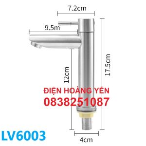Vòi Rửa Mặt Lavabo Vòi Lavabo Lạnh INOX 304 VÒI ĐIẾU LA ĐIẾU