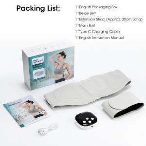Electric Heating Waist Massager EMS Smart Slimmings Abdomen Belt Abdominal Massager 8 Massager Mode Vibratings Hot Compress Warm Massage Reduce Fat Build Muscle Waist Sculpting for Back Waist Pain Relief