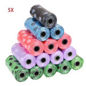 SWEET Poo Pooper Refills Home Supply Scooper Plastic Pick 5Rolls/75Pcs Waste Poop Bags Pet Dog