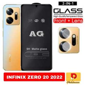 PAKET 2 IN 1 TEMPERED GLASS MATTE ANTI MINYAK FOR INFINIX GT 10 PRO 5G / INFINIX NOTE 12 2023 / INFINIX ZERO 5G / INFINIX ZERO 20 9H MATTE GLASS