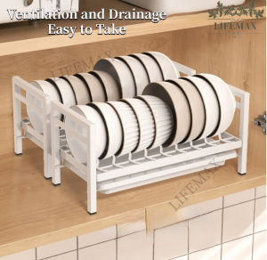 Single-deck dishes multi-function storage cupboard cupboard shelf small cabinet built-in rack kitchen [SG Seller]
