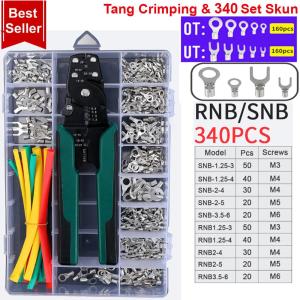 Set Terminal + Tang Kupas Kabel Skun Crimp Connector Kit 320 PCS + Plier Skun Kabel Ring Copper