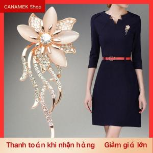 CS Opal Hoa Trâm Rhinestone Pha Lê Trâm Pin Wedding party phụ nữ trang sức
