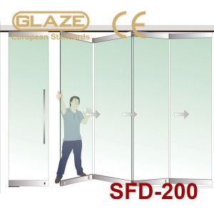 Cửa kính trượt xếp gấp SFD-200 2 cánh