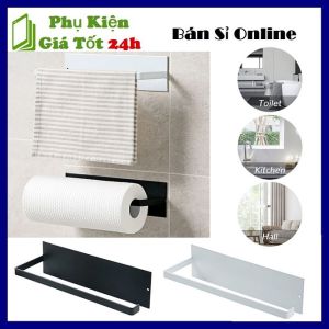 GIÁ TREO KHĂN GIẤY DÁN TƯỜNG GIÁ ĐỠ KHĂN GIẤY CUỘN NHÀ VỆ SINH TREO ĐỒ DÙNG NHÀ BẾP. GỌN GÀNG TIỆN LỢI DÁN TƯỜNG.