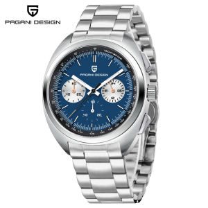 PAGANI DESIGN Original Panda Dial Men Watch Japan VK63 Chronograph Quartz Stainless Steel Sapphire Glass Water-resistant Watch Men PD-1782