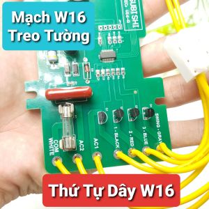 Mạch Quạt Treo Tường Mitsubishi W16 Hàn Sẵn Dây❤️W16Rt Bo Quạt Từ Xa Mitsu❤️Mạch Quạt Điều Khiển Từ Xa