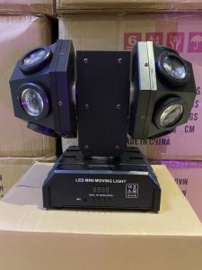 Đèn Moving 2 Đầu / 12 Mắt + Laser  Đèn Chạy Theo Tiếng Nhạc  Dùng Cho Quán Bar  Beer Club  [ TD ]