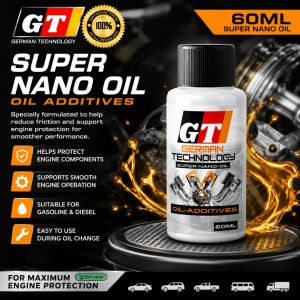 GT German Technology Super Nano Oil Additive 60mL – Engine Oil Treatment for Gasoline & Diesel Engines Protection