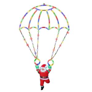 Santa Parachute Decoration Light Outdoor Indoor Christmas String Decorative Light For Window Roof Stairs Holiday Party