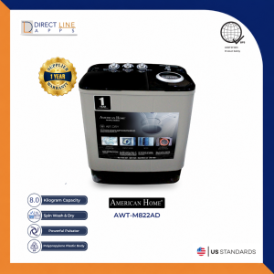 American Home Twin Tub Washing Machine AWT-M822AD 8KG