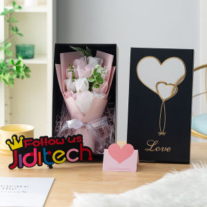 2025 New Jiditech 11/18/23 pcs Rose Flower Gift Box Valentines day Present Christmas Birthday Gift Satin Rose Flower Bouquet (Valentines Mothers Day Birthday Monthsary Anniversary Gift Graduation Gift Teachers Day Christmas Gift
