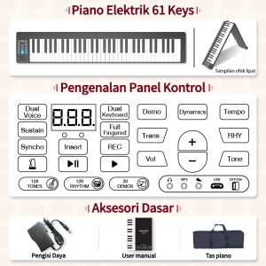 Piano Lipat 88-Key Profesional Multi-fungsi Alat Musik Dewasa Portabel Smart Electric Piano Bluetooth Keyboard