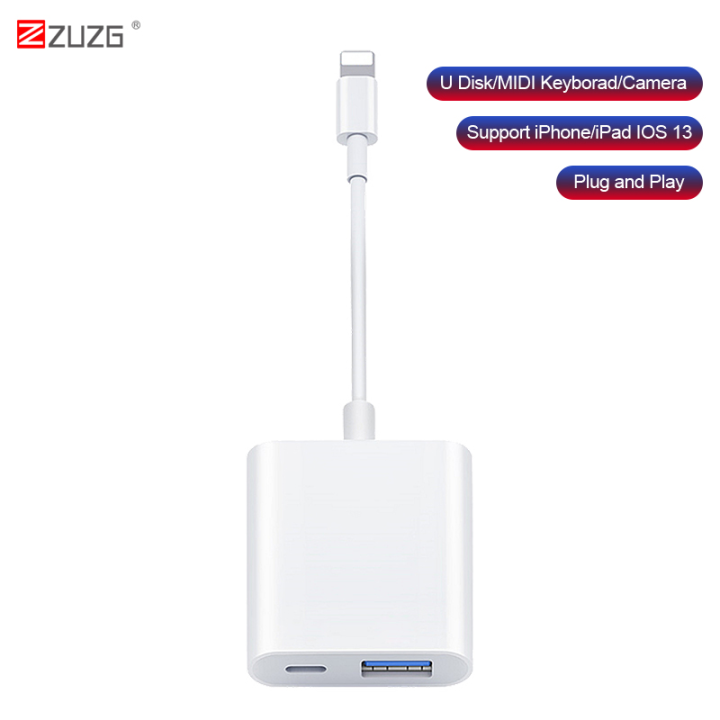 External Hard Drive Iphone Lightning To Usb Camera Adapter ZUZG In