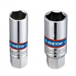 Tuýp Mở Bugi Kingtony 3/8 Có Ron Cao Su (16mm/20.8mm)