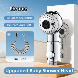 Premium Baby Shower Head Gentle Soft Water Flow  Kids Universal Sprayer Nozzle Pause Switch Safe For Sensitive Skin Pang-banyo