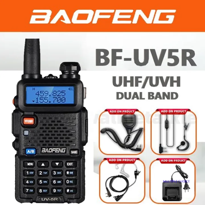 UV-5R UV 5R UV5R Dual Band 5W Transmitter Transceiver Radio Toki