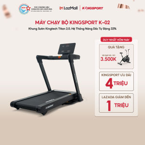 CHỈ GIAO MIỀN BẮC | Máy Chạy Bộ KingSport Vision Plus K-02 Đơn Năng Cảm Biến Nhịp Tim 24 Chương Trình Luyện Tập