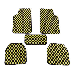 ✨ For Perodua Kenari (All Generation) ✨ THAI DADU CHESS DICE Floor Mat Universal Car Carpet Car Floor Mat Anti Slip Front 2pcs + Rear 3pcs Thickness 0.5cm Thailand Style Black Red Black Pink Black Blue Black Purple Black Grey Blue Grey Blue Red 格子地毯
