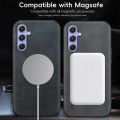 Case Samsung A56 Leather Magnetic Support Magsafe Wireless Charging. 