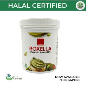 Roxella Pistachio Spread 22% (1KG) | Backaldrin | Creamy Filling for Cakes Croissant & Chocolate