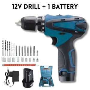 (Ships within 24 hours) MAKITA Concrete Hammer Cordless Drill Electric Hammer High Power Rechargeable lmpact Drill Wall Drilling Tool Set