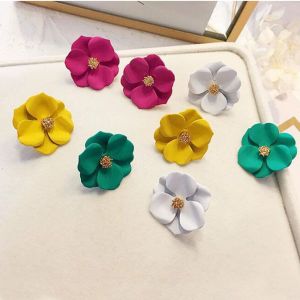 HEFEI STORE Đơn giản Cổ điển Dễ thương Cánh hoa Phụ nữ Các cô gái Hoa tai Trang sức Phụ kiện thời trang Đinh tai