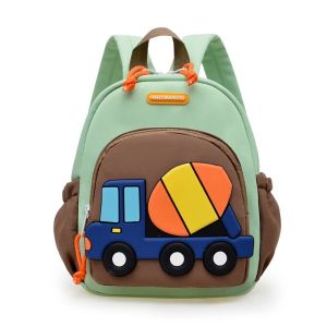 CHLOCH Xe hoạt hình Ba lô trẻ em Thoáng khí Nhẹ Túi đeo vai trẻ em Chống mài mòn Dung lượng lớn Cặp sách dành cho trẻ em